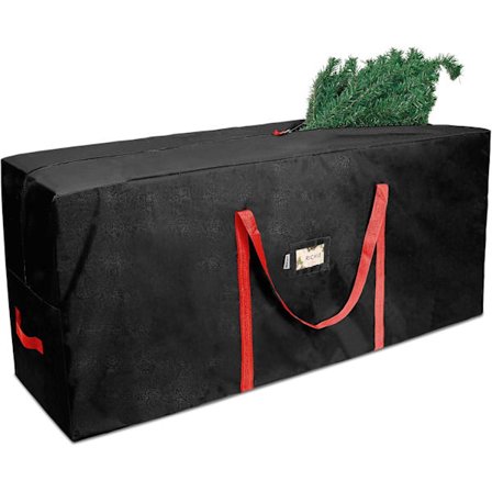 Julgransförvaringsväska 9 fot, passar upp till 9 fot konstgjorda träd, 600D Oxford rivsäker julgransväska, förstärkta handtag & dragkedja & hållbar, H
