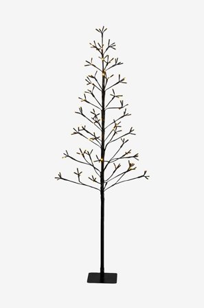 NORDFORM - TRE MED BELYSNING 160 LED TIDSUR 31V/230V H1,2M - Hvit - Julebelysning, utendørs - Fra Homeroom