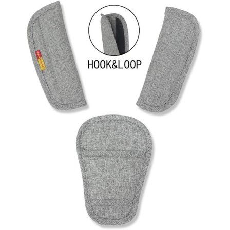 3-pack Babyvagn Säkerhetsbältesöverdrag & Mellanbensdyna