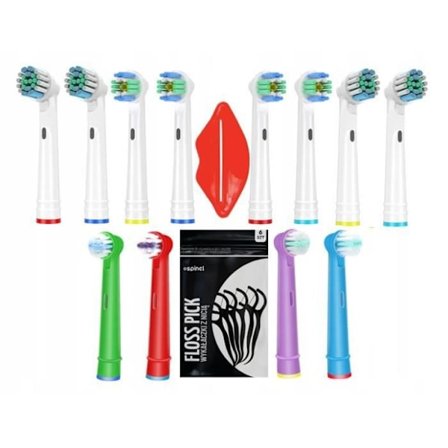 Tandborsthuvuden för elektriska tandborstar - Oral B - 3D White Precision Kids - Kompatibla med roterande serier