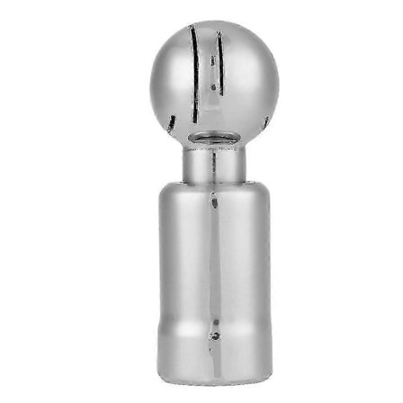 Roterende Spraykule Rustfritt Stål Roterende Intern Filament Rengjøringskule Innvendig Gjenge Tankvasker Spraykule (sølv) (1 stk)