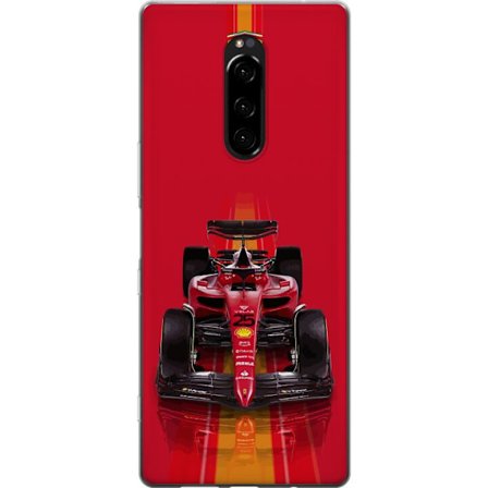 Yhteensopiva Puhelinkuori Sony Sony Xperia 1 Ferrari Formula 1 -auto ikonisessa punaisessa muotoilussa urheilullisella tarkkuudella