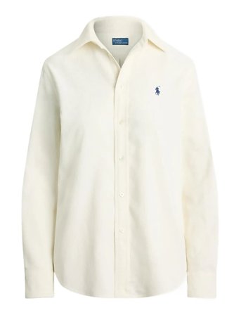 Classic Fit Cotton Corduroy Shirt Designers Shirts Long-sleeved Cream Polo Ralph Lauren