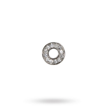 Rhinestone Crystal Letters O- Hundhalsband