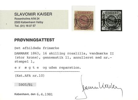Danmark 1863 - AFA 10 - Stemplet - 31