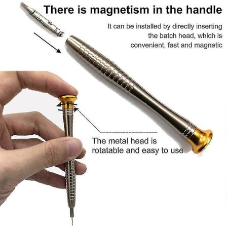 25-i-1 Magnetiserbar Utbytbar Bits Skruvmejsel Kit Reparationsset