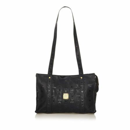 MCM Pre-owned, Pre-owned Shoulder Bags Zwart, Dames, Maat:ONE Size