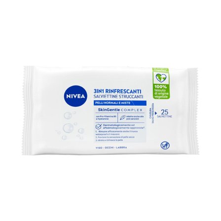 Nivea Salviettine Struccanti 3in1 Rinfrescanti Salviette