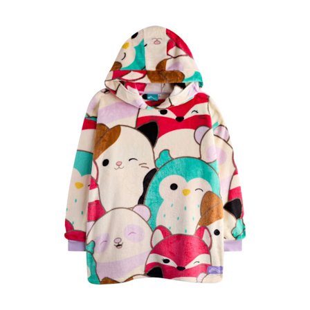Squishmallows Tjejer Karaktärer Pläd Hoodie Storlek One Multicol