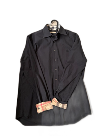 Mörkblå Burberry skjorta