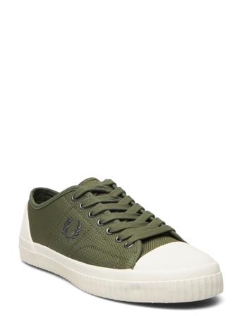 Hughes Low Textu Poly Lave Sneakers Kakigrønn Fred Perry*Betinget Tilbud