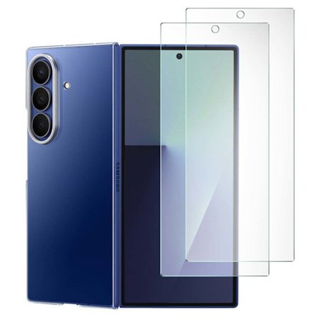 Silikonskal för Samsung Galaxy Z Fold 7 med Transparent Samsung Skärmskydd