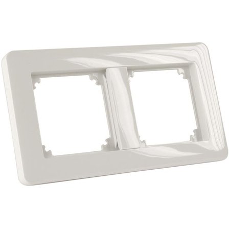 Schneider Electric Exxact Kombinationsram vit 3 fack, Strömbrytare & vägguttag