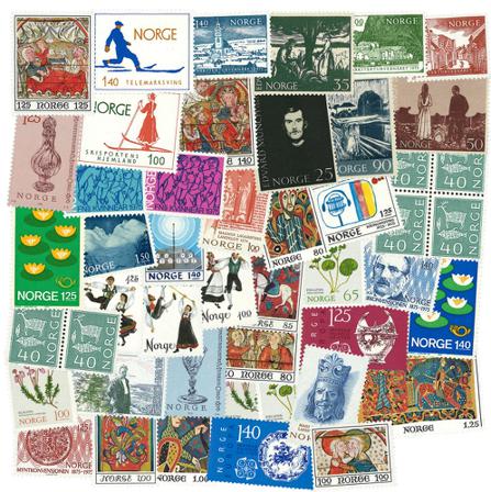 Norge 1962-1979 - 46 frimærker - Postfrisk