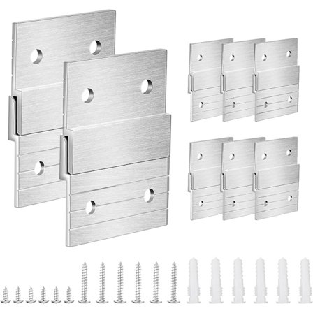 Klyvbildhängare Heavy Duty Aluminium Z-Bar Hängare med skruvar Bild