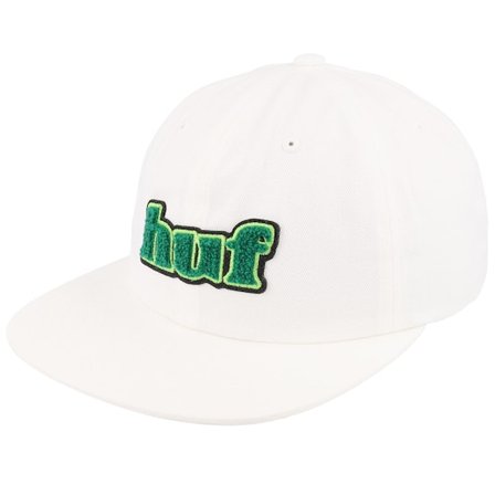 HUF - Weiss Snapback Cap - Madison 6 Panel Hat White Strapback @ Hatstore