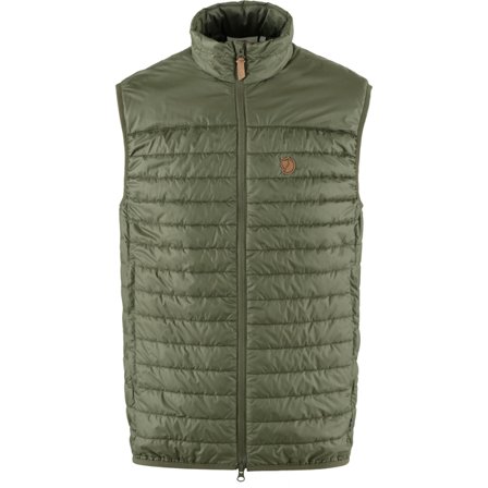 Fjällräven Men's Abisko Padded Vest Jacket in Laurel Green | Size: XL, Primaloft