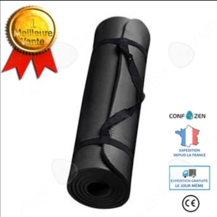 Yoga måtte - CONFO - 15mm - Antiskrid - Let - Holdbar