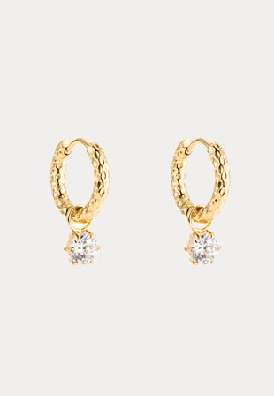 BY JOLIMA-Como Hoop Earring Crystal-Onesize