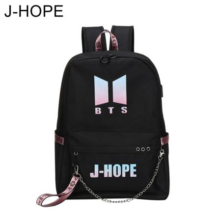 Bts Bt21 Skolväska Kedja Ryggsäck Axelväskor J-hope
