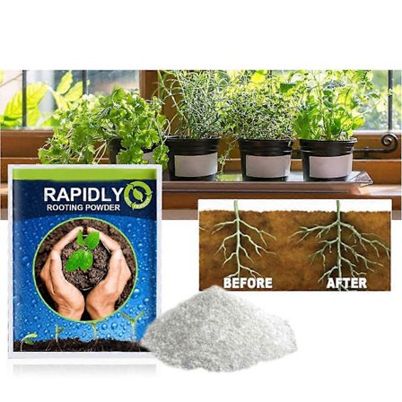 4 stk. Hurtigt roddannende pulver, omplantningsregulator, stærk rod til frøplanter, blomster