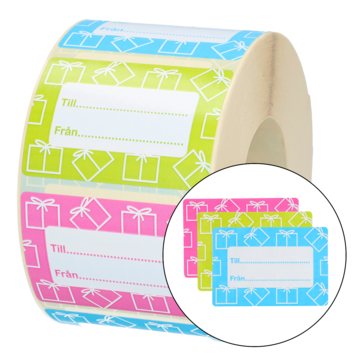 Etikett Til Og Fra 60x40mm