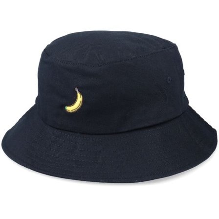 Iconic - Svart bucket Hatt - Go Tiny Bananas Black Bucket @ Hatstore