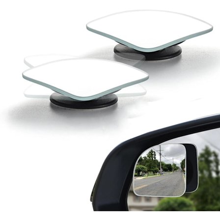 Blindsone speil på 2 360° utvendige speil Bil speil Bil/campingvogn tilbehør Praktisk ekstra bil speil for blindsone Sektorformet blindsone Svart