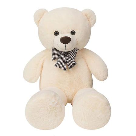Giant 105/125/145 cm myk bamse plysjleker Brown Bear Super B white 145cm