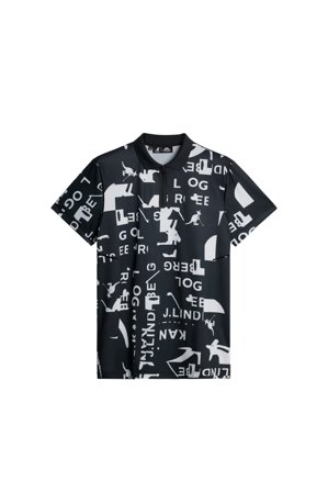J.Lindeberg - Golf - Miro Print Polo - Black - Homme - M