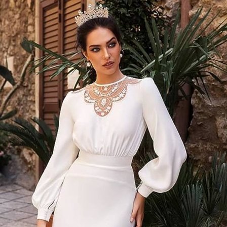 Mørke Guld Runde Krystal Tiaraer og Kroner til Kvinder, Tiaraer til G