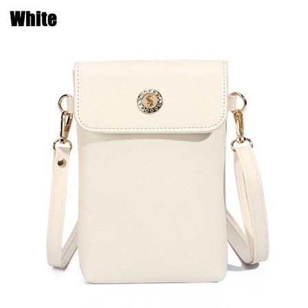 Lille skuldertaske Mobiltelefontaske HVID