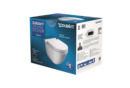 Duravit Starck 3 WC-skål med sits, Badrum