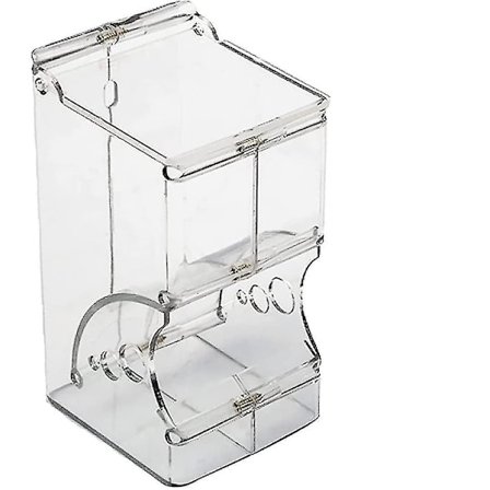 Hamster Foderautomat til Små Dyr Automatisk Dispenser til Kæledyrspellets Foderopbevaringsbeholder
