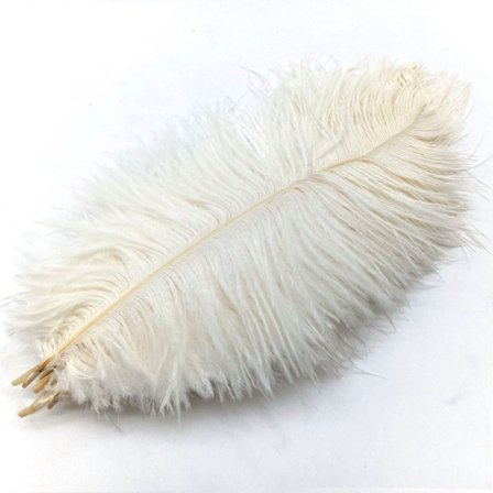 Strutsefjær Vår tilbehør HVIT - Perfekt