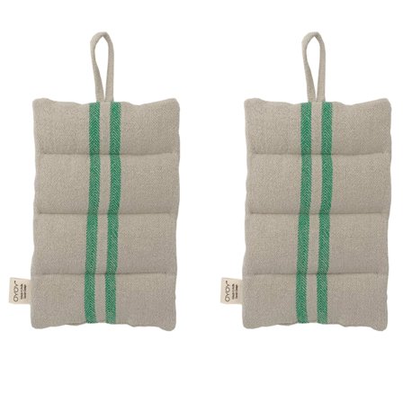 Oyoy living design Linu grydelapper 2 stk, grøn - Green | KitchenOne