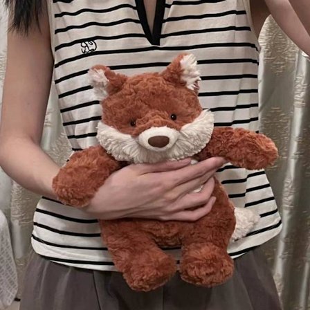 Jellycat Bartholomew Plyschleksak, mjuk och bekväm, perfekt för barn, Alla hjärtans dag-presenter, samlarobjekt, knubbig räv.