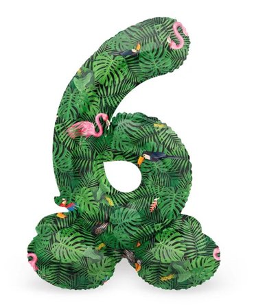 Tallballong Stående Jungle Vibe 72 cm "0-9" Tallet 6