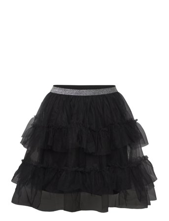 Skirt Long Mesh Black Lindex