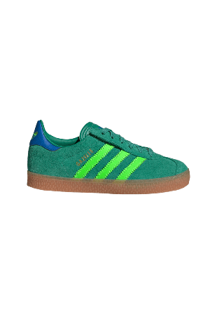 Adidas Originals Gazelle Comfort Closure Elastic Lace Skor Barn Sneakers Unisex Grön 28