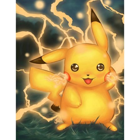 5d diamond painting Pikachu DIY full diamantbroderi dekorativ målning (40*50 cm-stil 5)