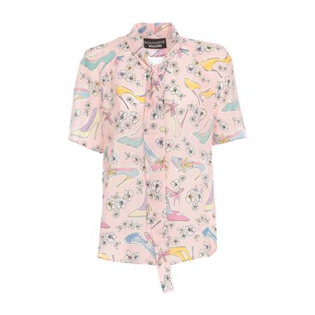 Moschino Short Sleeve Shirts Pink, Dame, Størrelse: XS