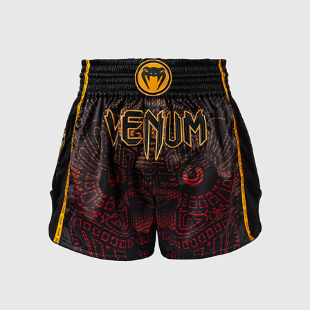 Venum Quetzal Fury Muay Thai Shorts Svart Röd Orange