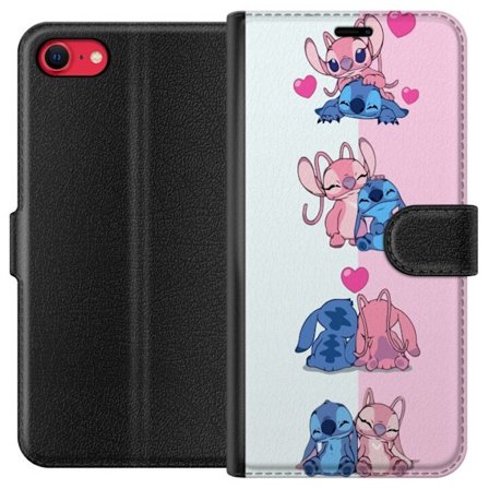 Kompatibelt Lommeboketui til Apple iPhone SE (2022) Lilo & Stitch