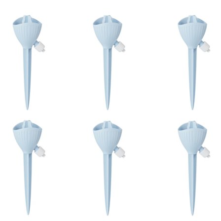 6 stk. Selvvandende Plantepigge Auto Dryppere Vandingsanordning Automatisk Plantevandsystem med Justerbar Kontrol