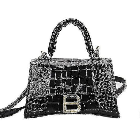 Designer Luksus Blød Top-håndtag Tote Dame Alligator Pu Læder Timeglas Håndtaske Pige Metal Skuldertaske Messenger Tasker
