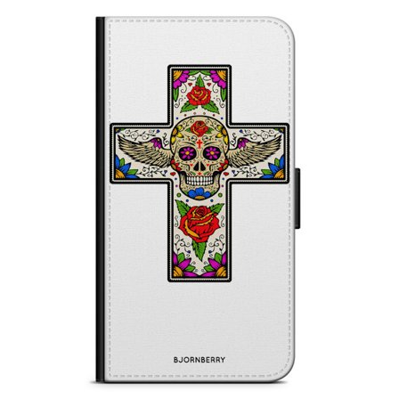 Bjornberry Plånboksfodral iPhone 7 - Döskalle Kors