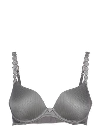 Tom Padded Bra Heartshape Lingerie Bras & Tops Push Up Bras Harmaa Marie Jo