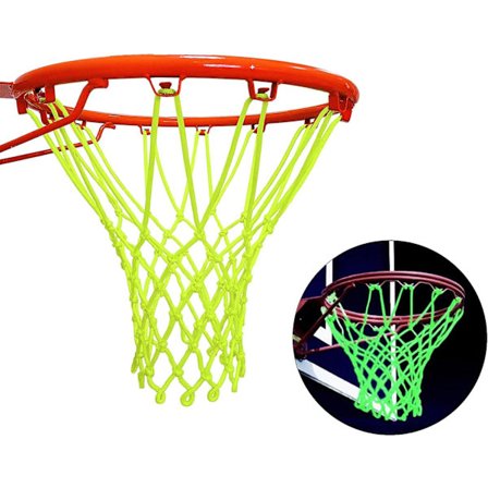 Glow-in-the-dark basketbollnät (50 cm), basketkorg, baskettillbehör, basketbollnät för barn