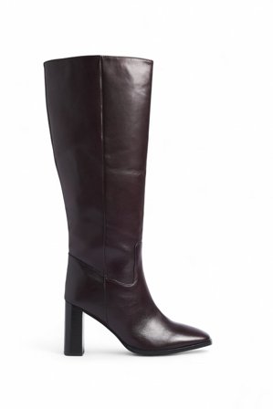 Premium Selection Bottes en cuir montantes à hauteur de genou - Bottes & Bottines - Bordeaux - EU 40